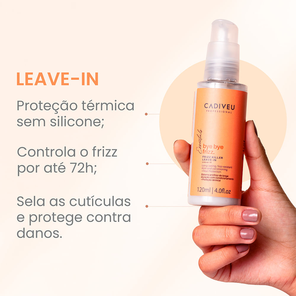 Encontraproduto.com.br - Leave In Frizz Killer 120ml Bye Bye Frizz - Cadiveu
