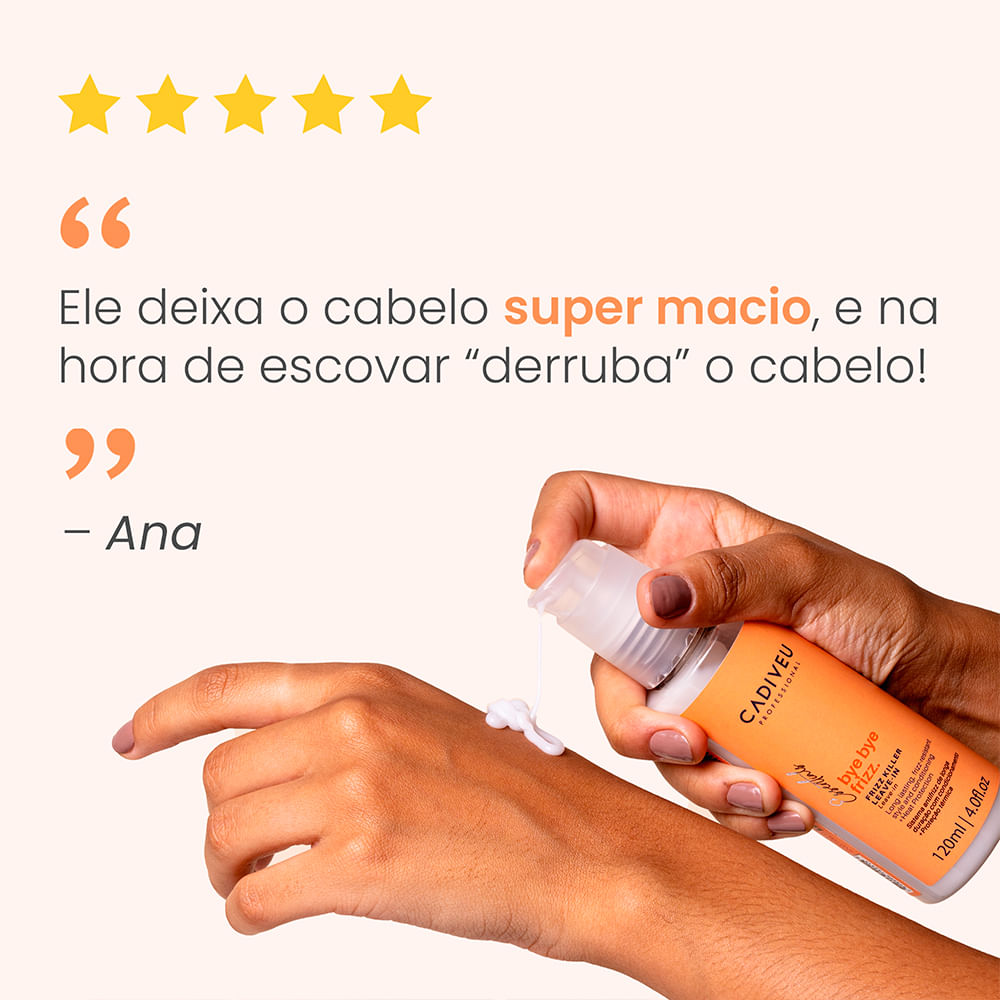 Encontraproduto.com.br - Leave In Frizz Killer 120ml Bye Bye Frizz - Cadiveu