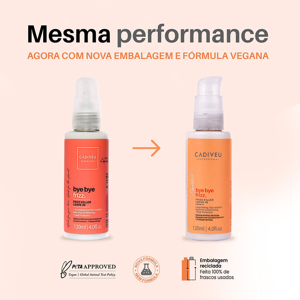 Encontraproduto.com.br - Leave In Frizz Killer 120ml Bye Bye Frizz - Cadiveu