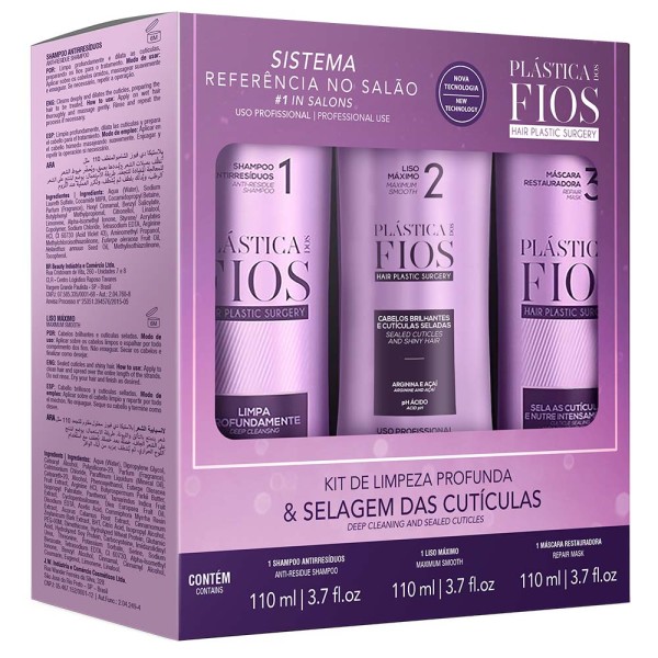 Encontraproduto.com.br - Kit Selagem Térmica 110ml Plástica Dos Fios - Cadiveu