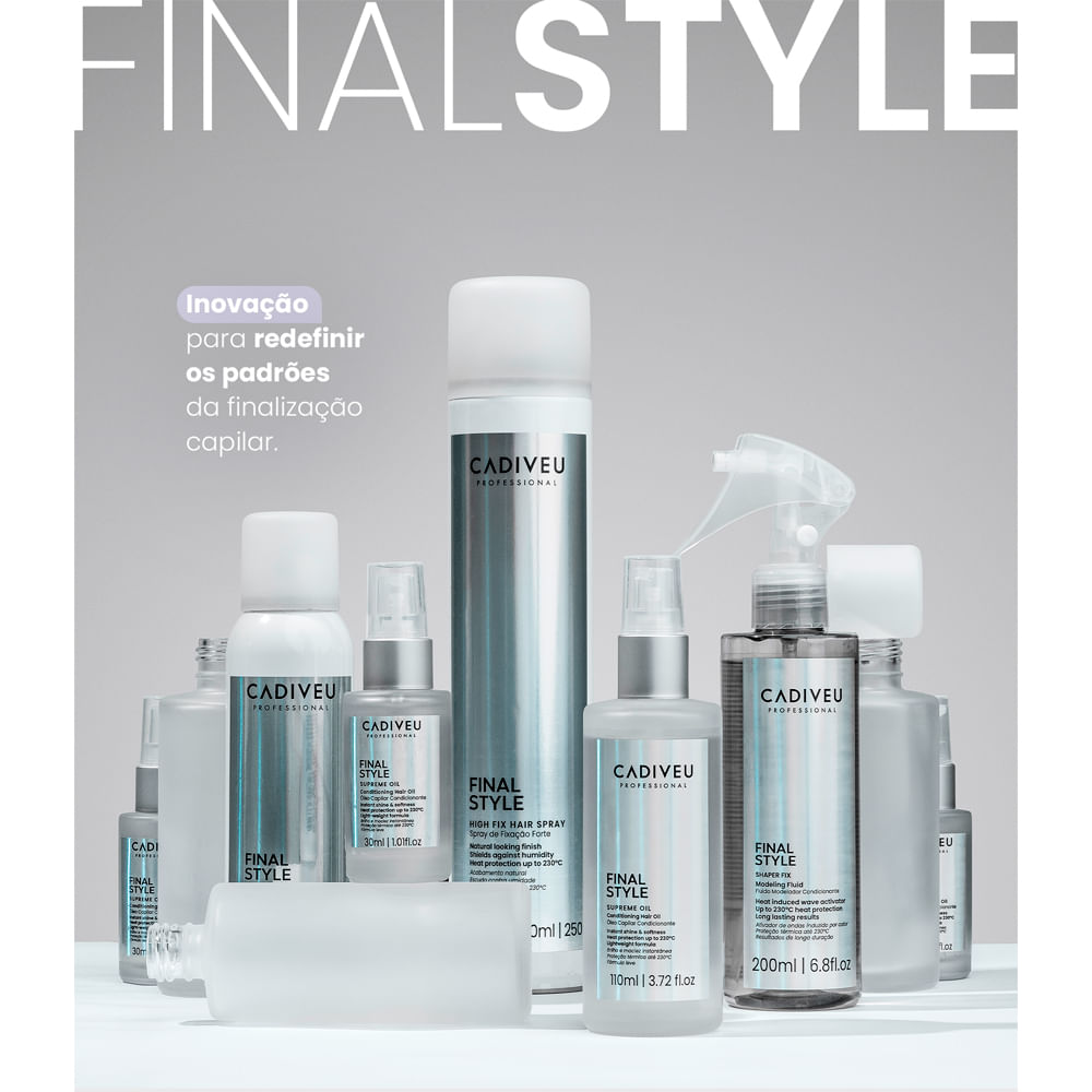 Encontraproduto.com.br - Óleo Capilar Multibenefícios Cadiveu Professional Final Style Supreme 110 ml