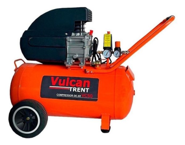 Encontraproduto.com.br - Compressor De Ar 50 Litros 2,5Hp 8 Bar 127V Vc50-1 Vulcan