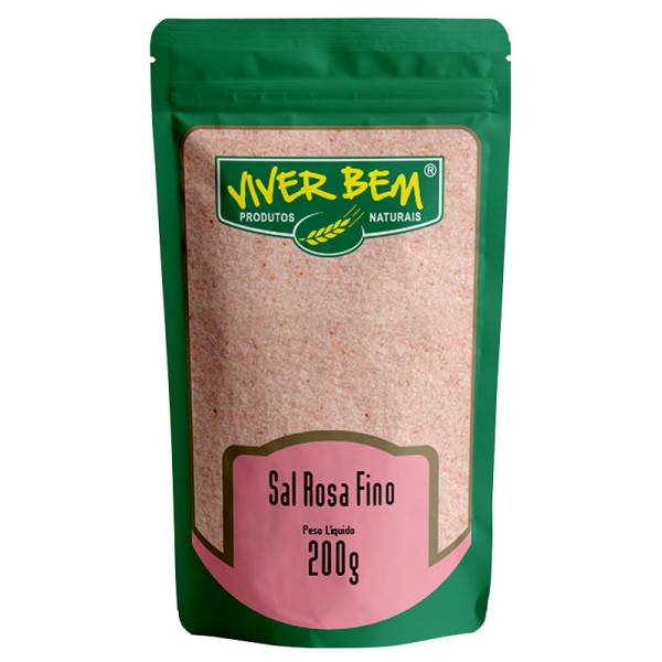 Sal Rosa do Himalaia Viver Bem Fino 200 g