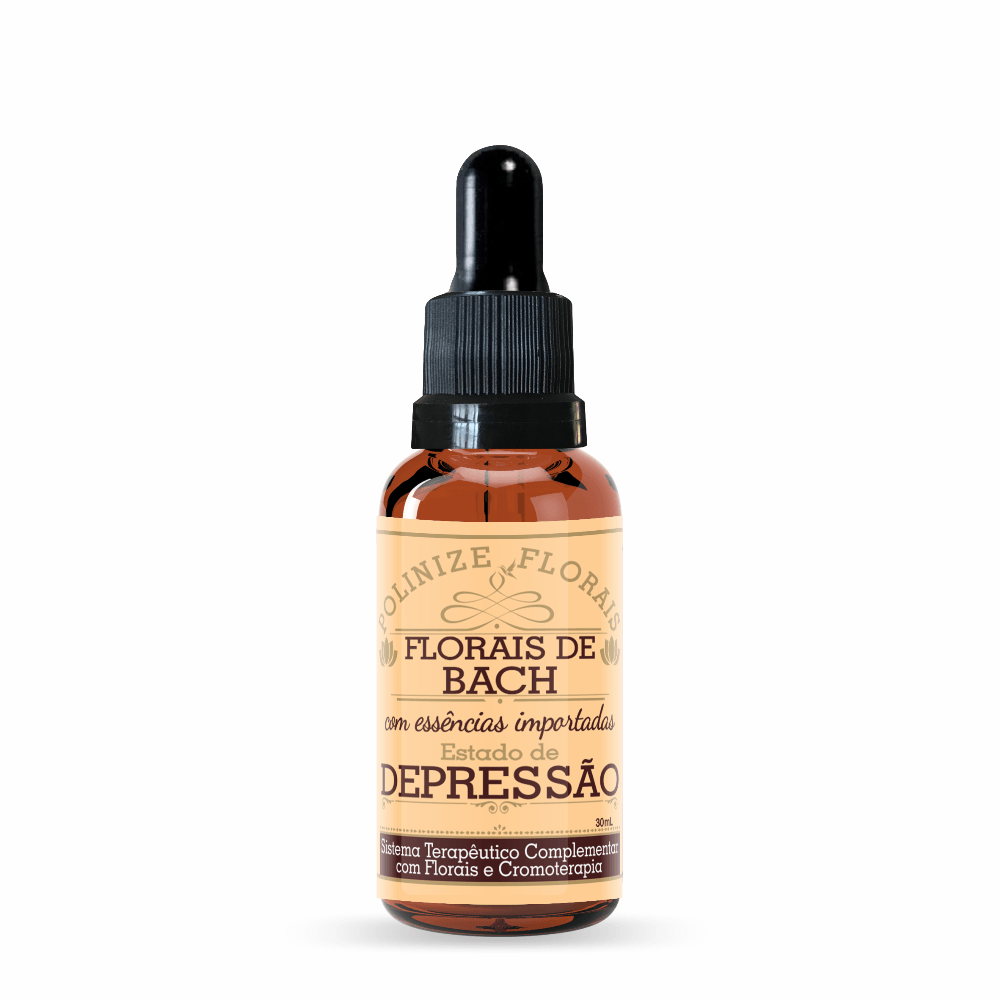 Florais De Bach Polinize Estado De Depressão 30ml