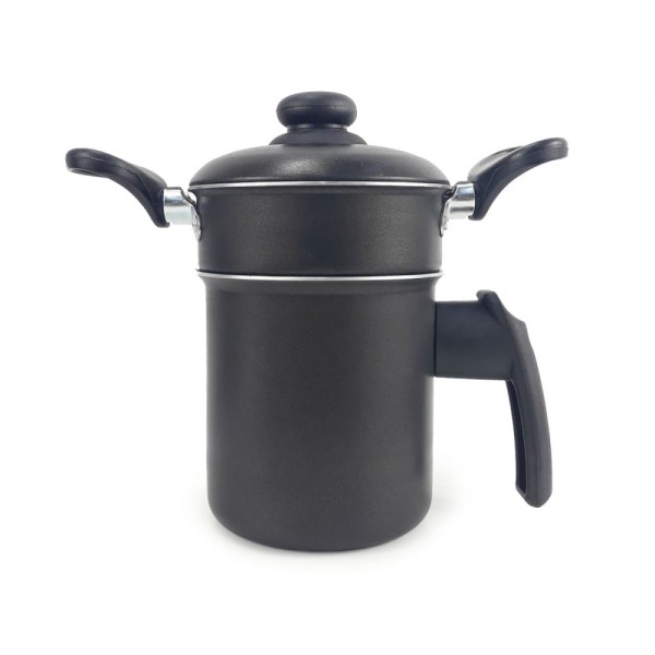 Encontraproduto.com.br - Panela Cuscuzeiro Alumínio Alça Baquelite Preto