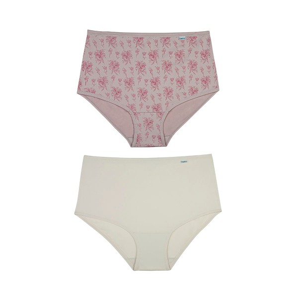 Encontraproduto.com.br - kit de Calcinhas Duo Mousse/Luiza e Cappuccino P Poliamida DelRio