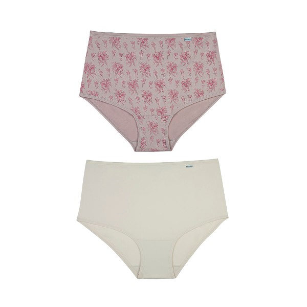 Encontraproduto.com.br - kit de Calcinhas Duo Mousse/Luiza e Cappuccino P Poliamida DelRio