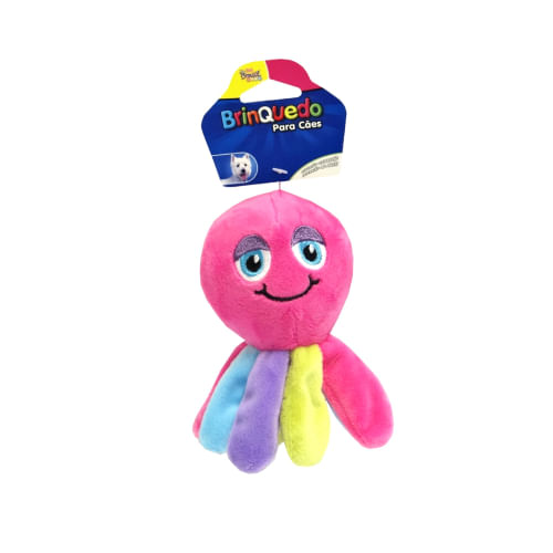 Brinquedo Pelúcia Polvo Arco-íris para Cães - The Pets Brasil