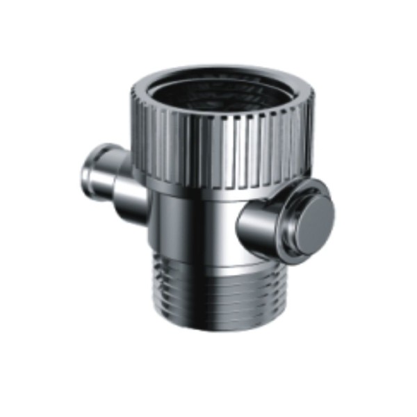 Encontraproduto.com.br - Válvula Acionadora para Ducha Manual em ABS (Plástico) Venice Ref. WJ0501 Cromado Jiwi