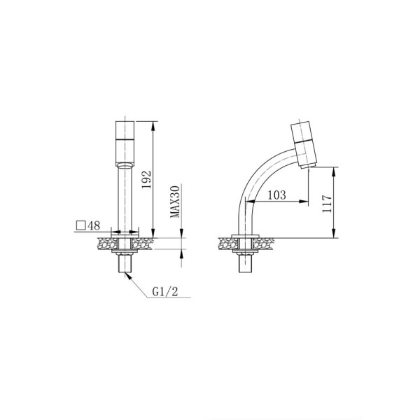 Encontraproduto.com.br - Torneira para Lavatório de Mesa com Bica Baixa Berlin Ref. 61614-158A Cromado Jiwi