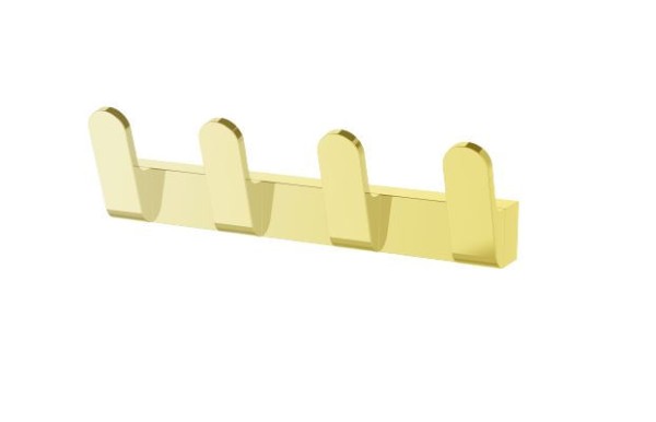 Encontraproduto.com.br - Cabide Quadruplo Ref. 70116-4-C Gold Jiwi