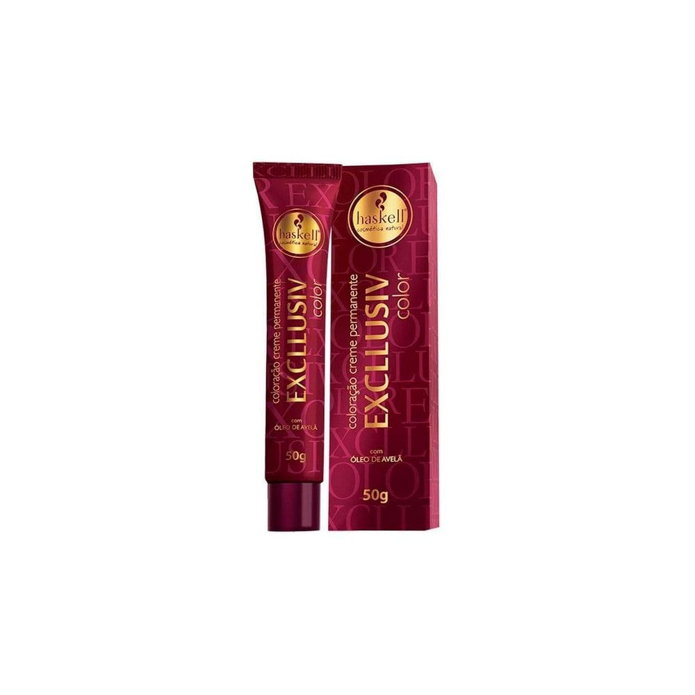 Encontraproduto.com.br - Tinta Excllusiv Color 50g 7.44 Louro Med Cobre Intenso - Haskell