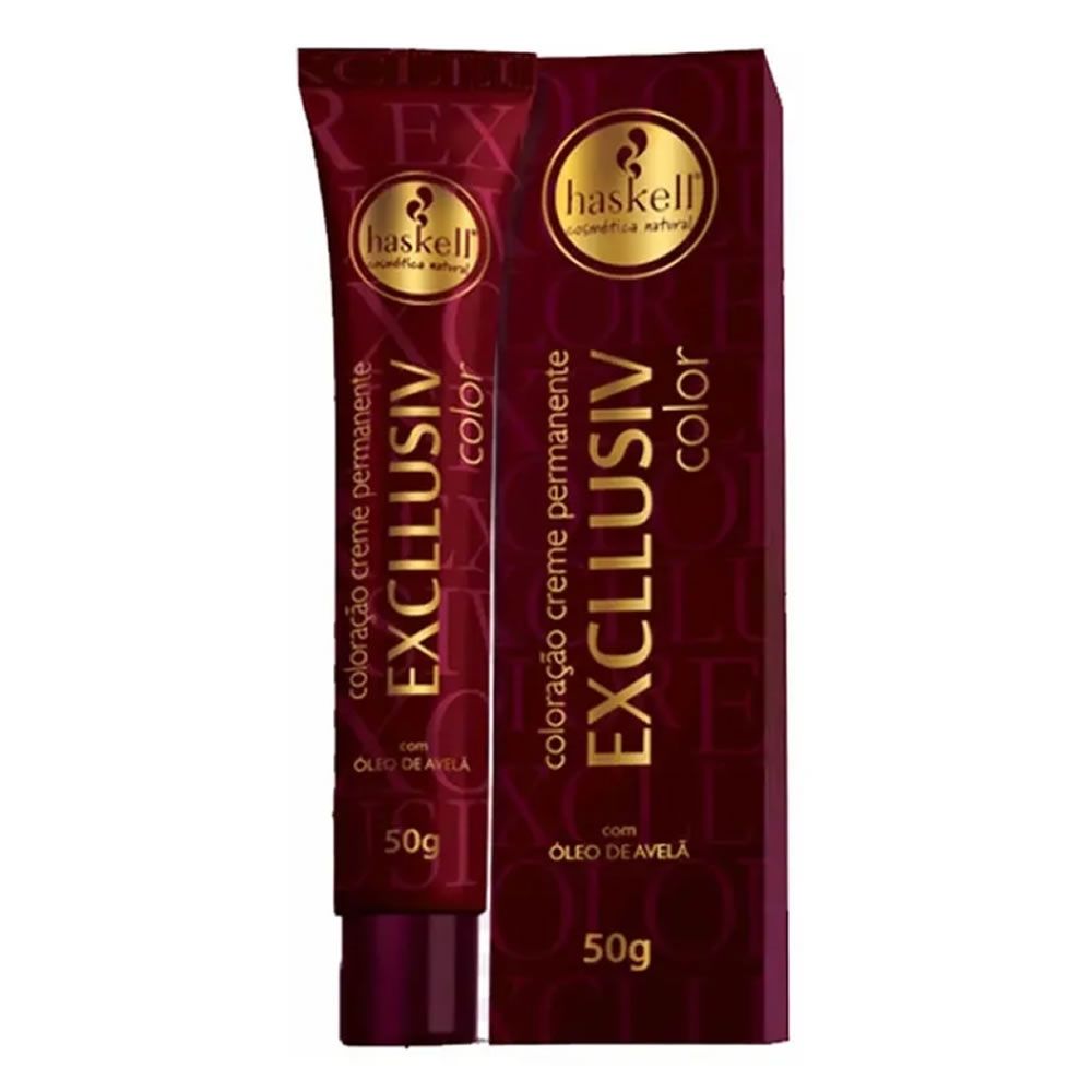 Tintura Haskell Excllusiv Color 5.56 Castanho Claro Acaju Avermelhado 50g