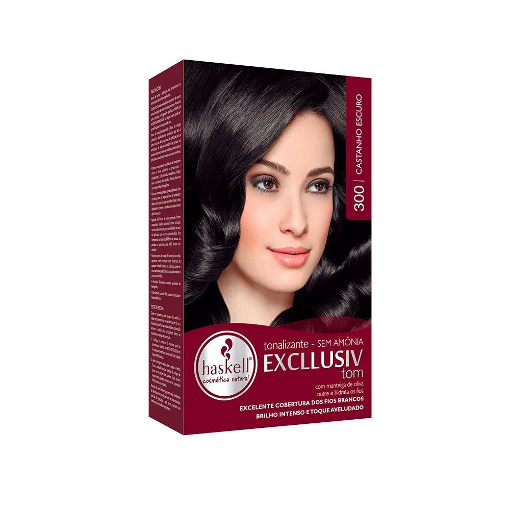 Encontraproduto.com.br - Tonalizante 300 Castanho Escuro - Haskell