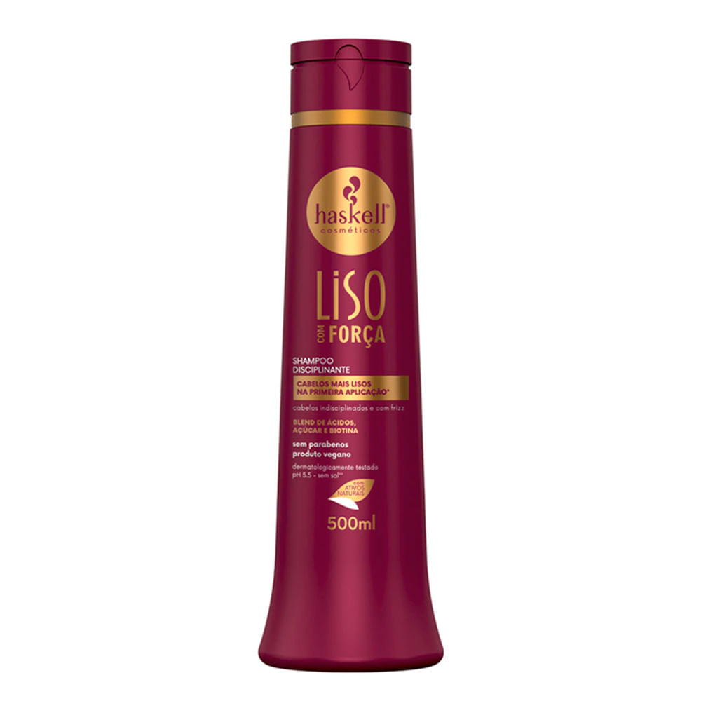 Shampoo Haskell Liso com Força 500ml
