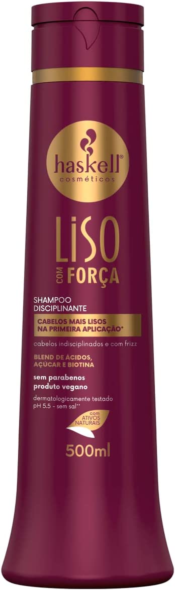 Encontraproduto.com.br - Shampoo Haskell Liso com Força 500ml