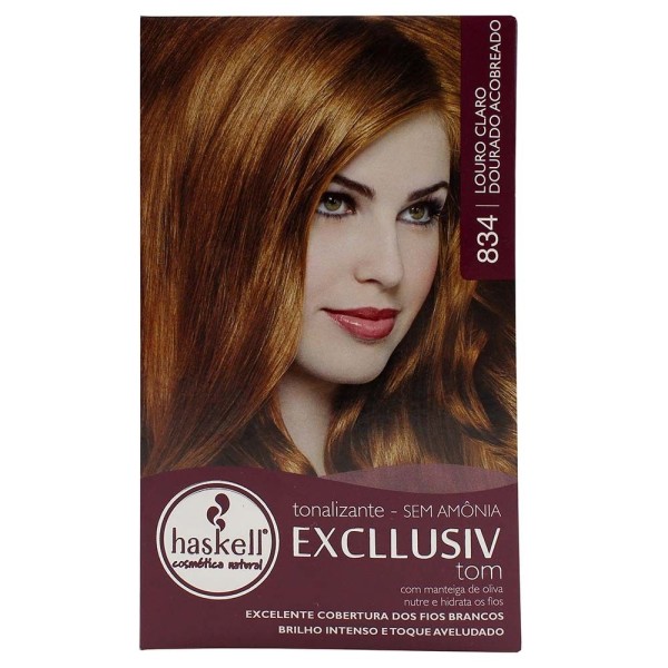 Tonalizante Haskell Louro Claro Dourado Acobreado 834