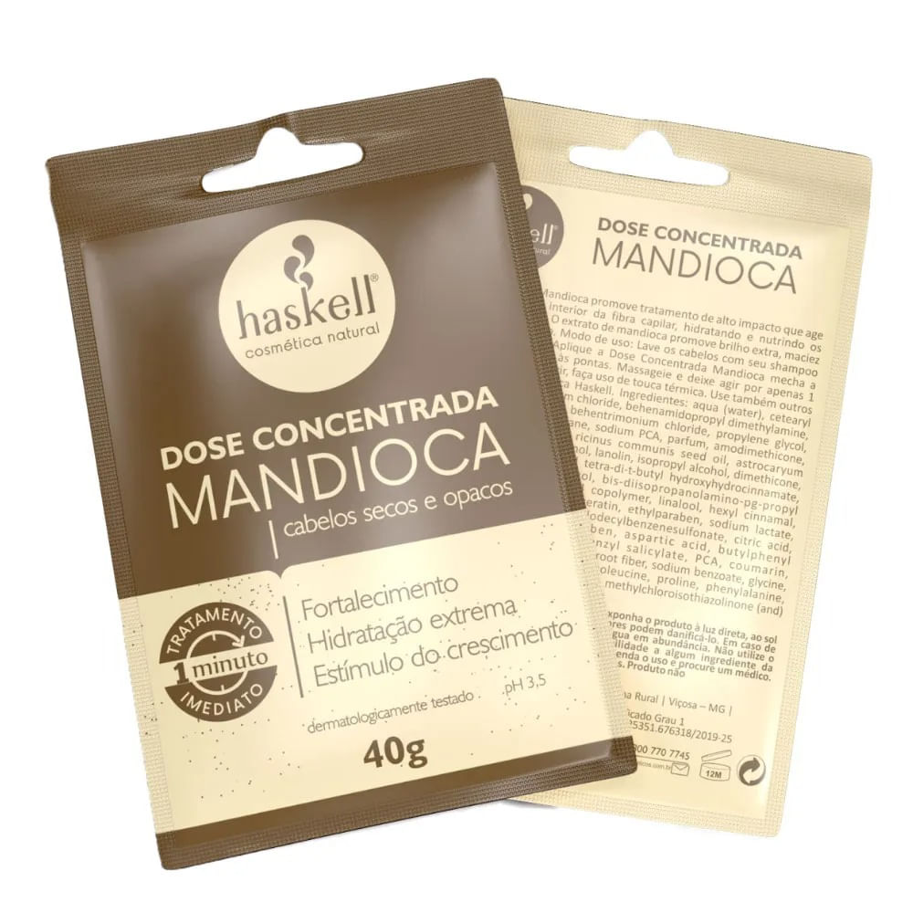 Encontraproduto.com.br - Dose Concentrada Tratamento Imediato Mandioca Haskell 40G