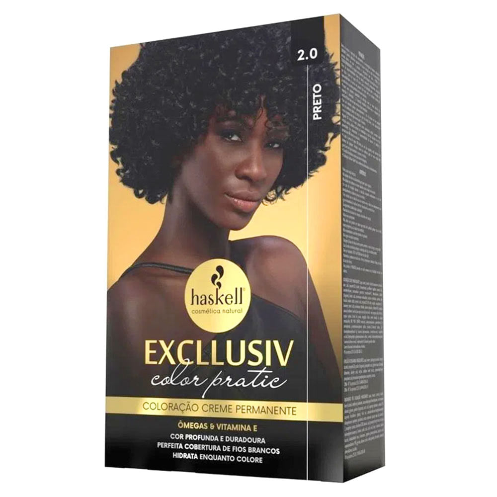 Encontraproduto.com.br - Coloracao Permanente Excllusiv Color Pratic 2.0 Preto - Haskell