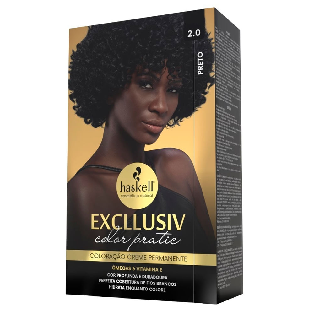 Encontraproduto.com.br - Coloracao Permanente Excllusiv Color Pratic 2.0 Preto - Haskell