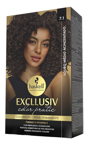 Encontraproduto.com.br - Coloracao Permanente Excllusiv Color Pratic 4.0 Castanho Medio - Haskell