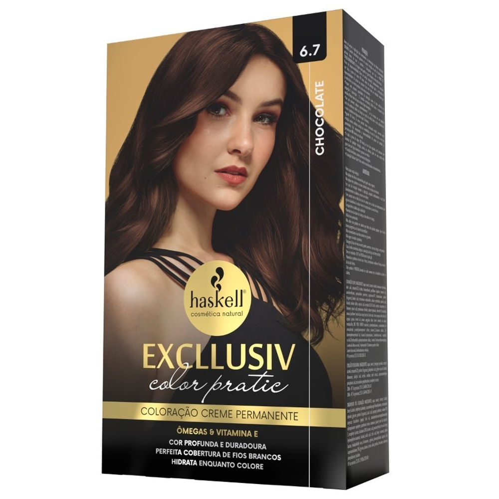 Coloracao Permanente Excllusiv Color Pratic 6.7 Chocolate - Haskell