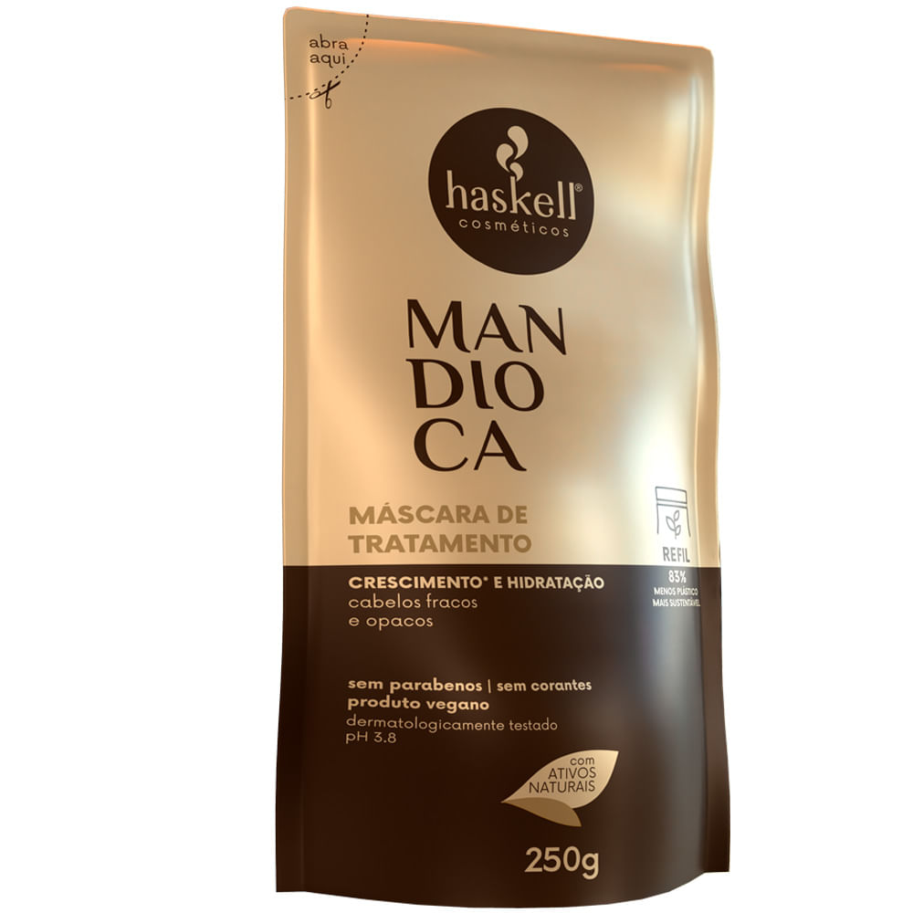 Encontraproduto.com.br - Refil Shampoo Haskell Mandioca 250ml Full