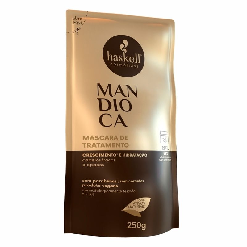 Encontraproduto.com.br - Refil Shampoo Haskell Mandioca 250ml Full