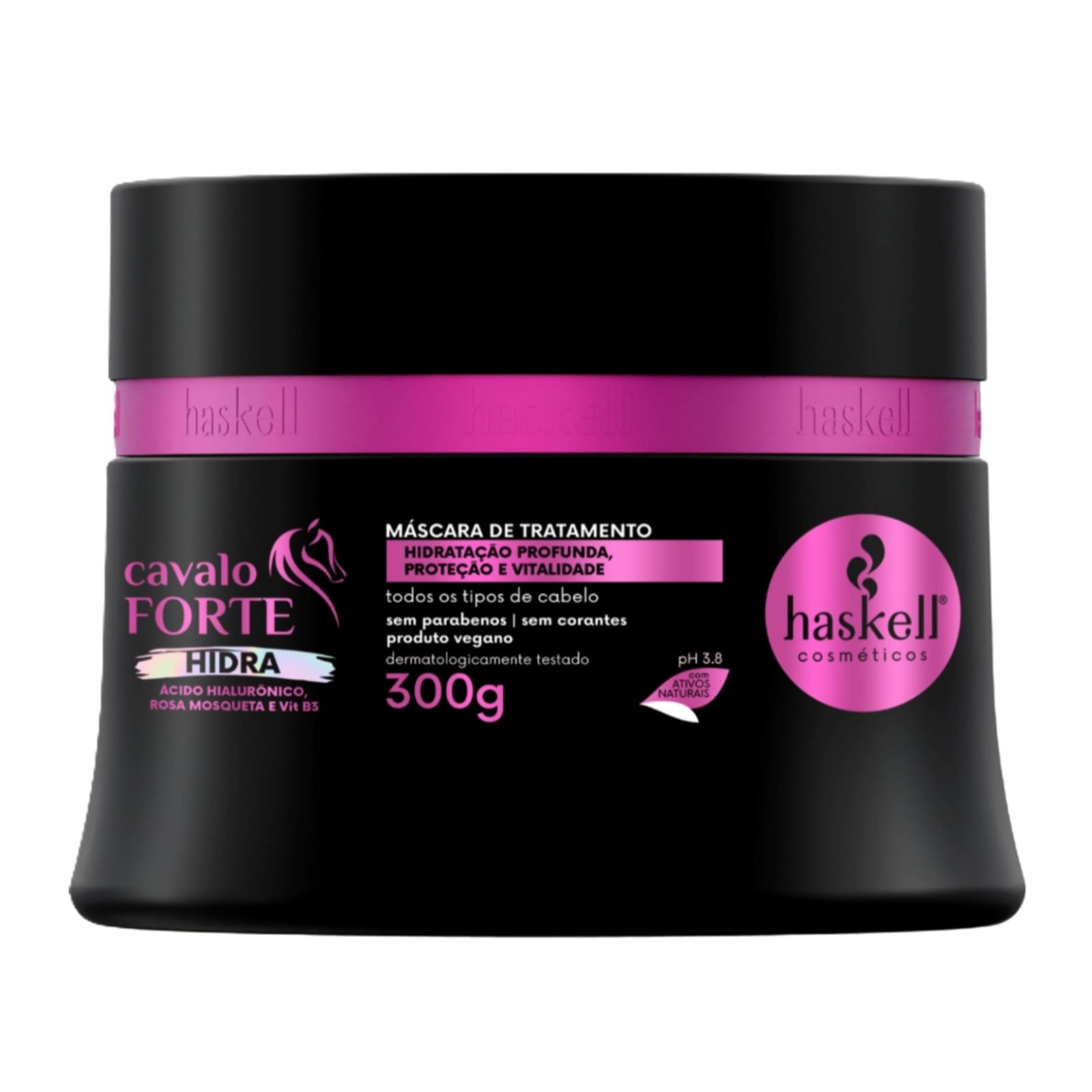 Encontraproduto.com.br - Máscara de Tratamento Cavalo Forte Hidra Haskell - 300g