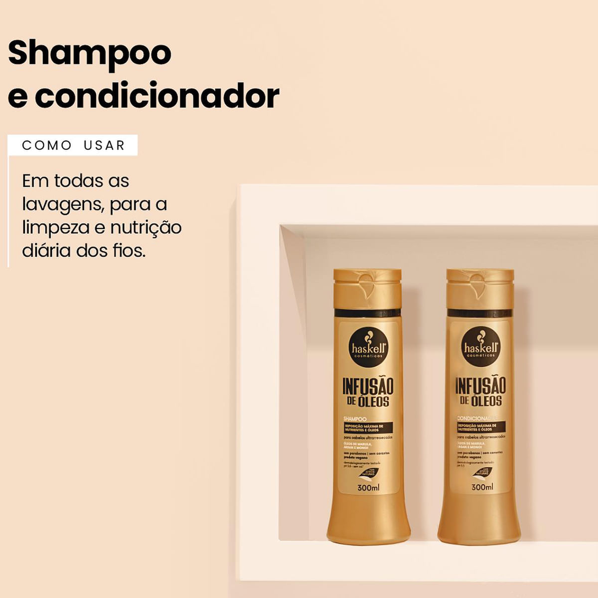 Encontraproduto.com.br - Shampoo 500ml Infusao de Oleos - Haskell