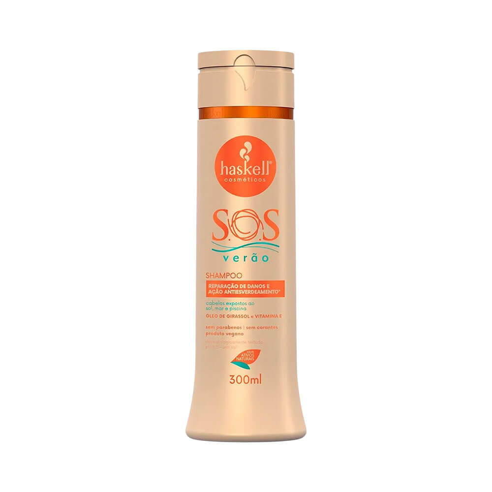 Encontraproduto.com.br - Kit Shampoo 300ml + Creme Pre e Pos Sol 240g Sos Verao - Haskell