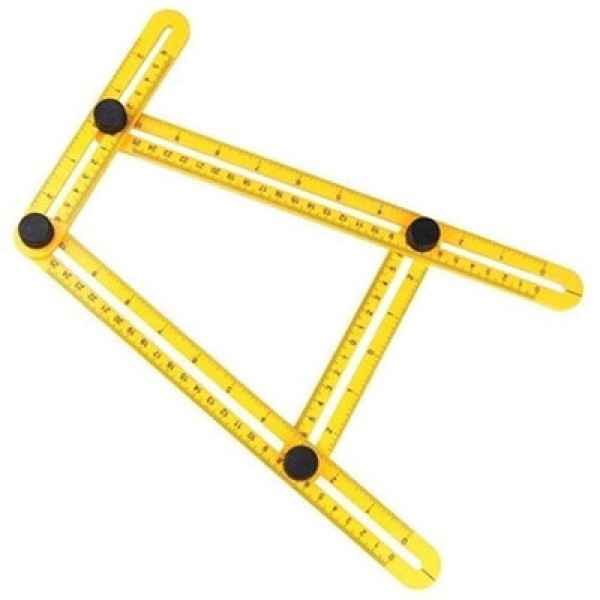 Encontraproduto.com.br - Regua Medidora Esquadro Multi Angulo 5213 Titanium