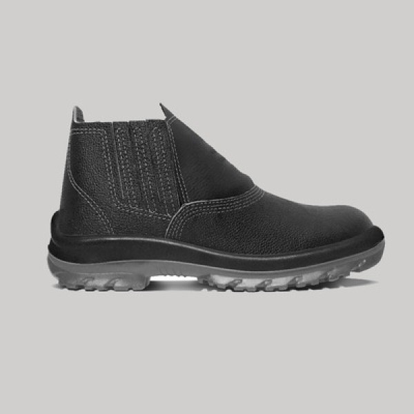 Botina Cartom Top Plus Nobuck de Amarrar Sem Bico Marrom