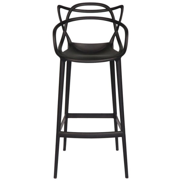 Encontraproduto.com.br - Kit Com 4 Banqueta Allegra Masters 100% Polipropileno Preta