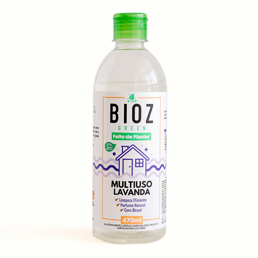 Encontraproduto.com.br - Multiuso Limpeza Biodegradável Lavanda Bioz Green 470ml