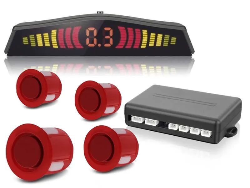 SENSOR DE ESTACIONAMENTO VERMELHO TECHONE