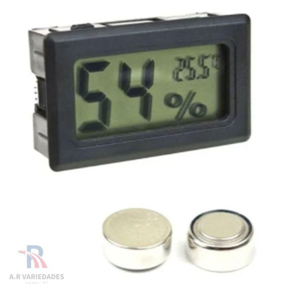 Encontraproduto.com.br - Higrômetro Medidor Temperatura E Umidade Alongamento