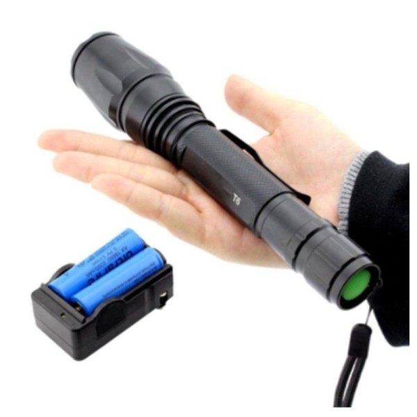 Encontraproduto.com.br - Lanterna Tatica Militar Led Longa Distancia Recarregavel