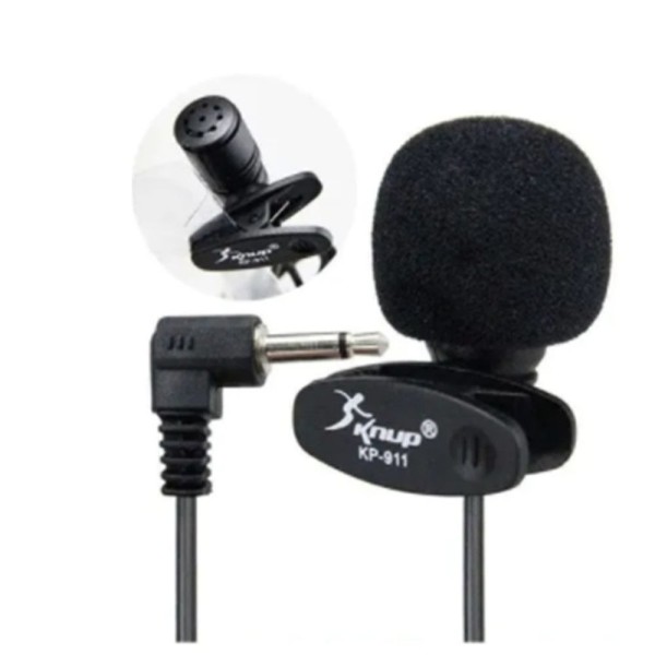 Encontraproduto.com.br - Microfone De Lapela Kp911 Lapella Discreto Simples Gravar
