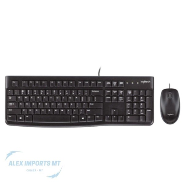 Encontraproduto.com.br - Kit Teclado E Mouse Usb Logitech Mk120 Teclas Silenciosa