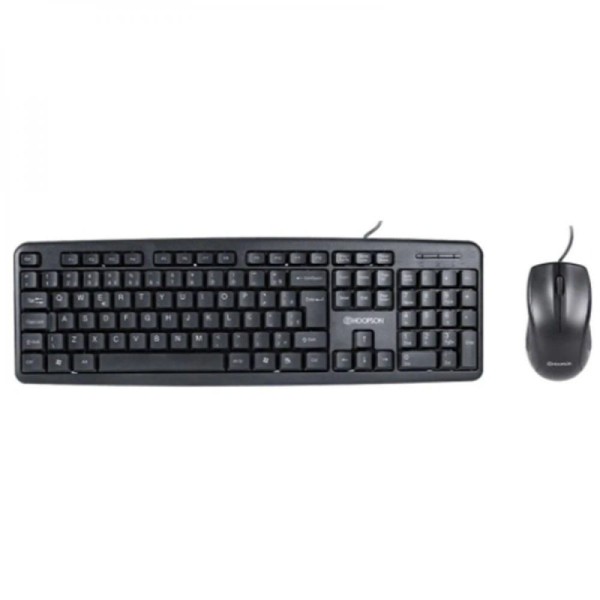Kit Teclado E Mouse Usb Hoopson Com Fio Moderno E Bonito