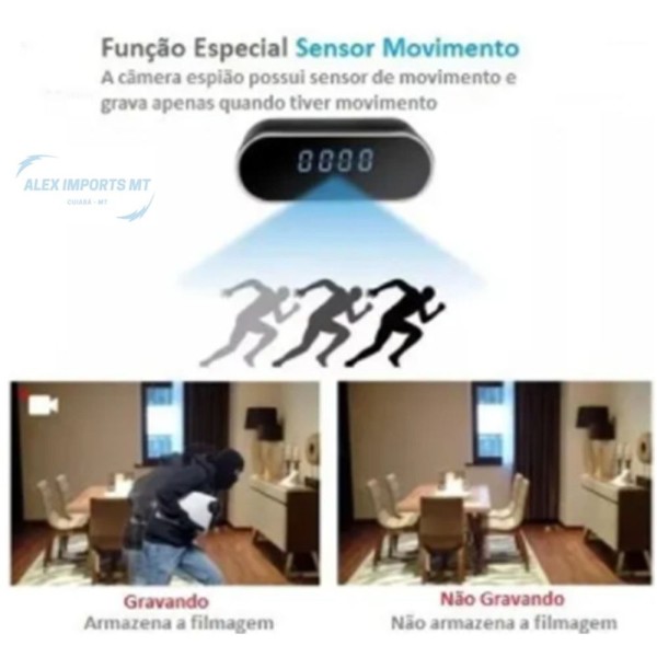 Encontraproduto.com.br - Câmera Espiã Relógio Com Camera Hd 720P Alta Resoluçao Em Hd