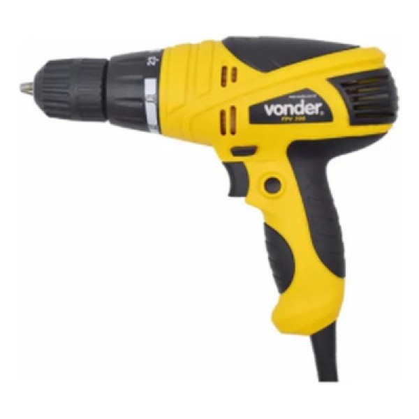 Furadeira Elétrica E Parafusadeira Vonder 750rpm Com Fio