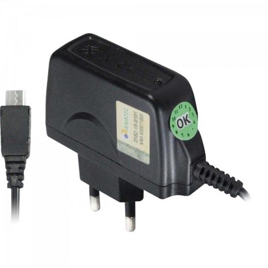 Encontraproduto.com.br - Carregador de Celular Micro USB Bivolt XC-CP-V8 Preto X-CELL
