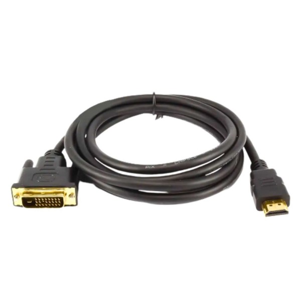 Encontraproduto.com.br - Cabo Dvi Info - Dvi 24+1 + Hdmi Macho Preto - 3m