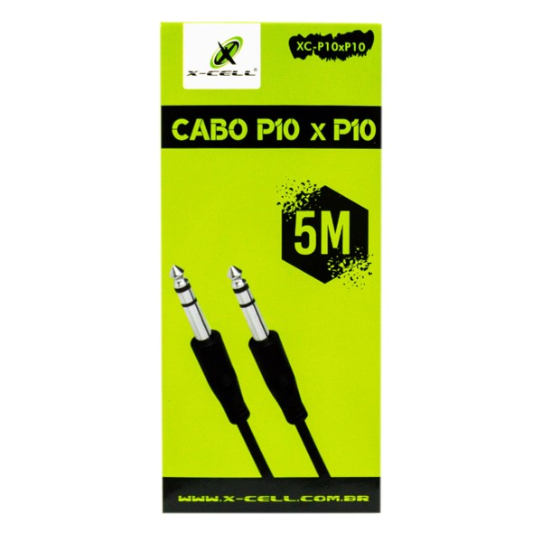 Cabo P10 Macho x P10 Macho 5.0M Xc-P10-P10