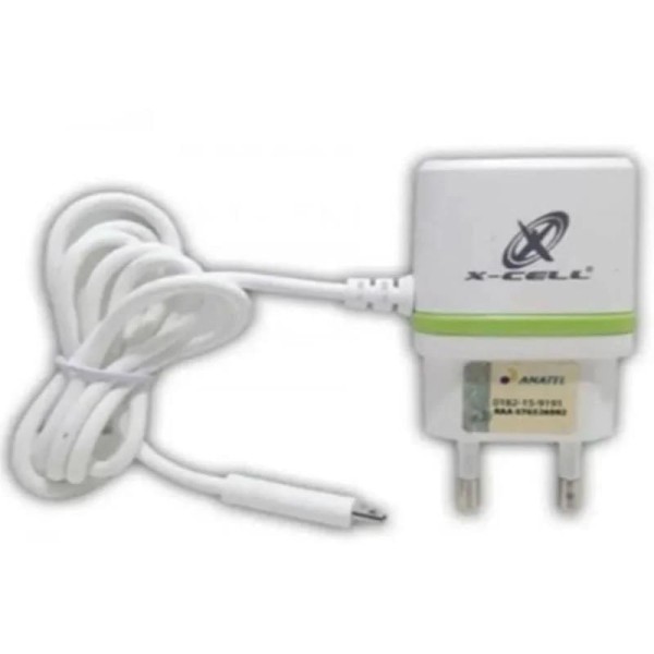 Encontraproduto.com.br - Carregador V8 Micro Usb 2.8A Com 1 Usb Xc-V8 Glx