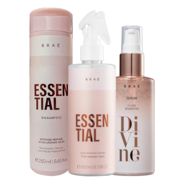 Kit Braé Essential Divine Plume (3 Produtos)