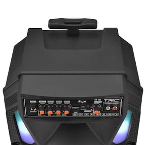 Encontraproduto.com.br - Caixa de Som Amplificada TRC CT 500 com Bluetooth, Rádio FM, Entrada USB, Função Gravação e Iluminação Frontal em Led - 500W