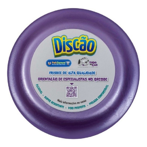 Encontraproduto.com.br - Brinquedo Discão Lilás Perolizado - Pet Games